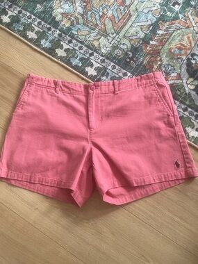 Ralph Lauren Sports cotton Coral Pink Cotton Chino Shorts - Women's